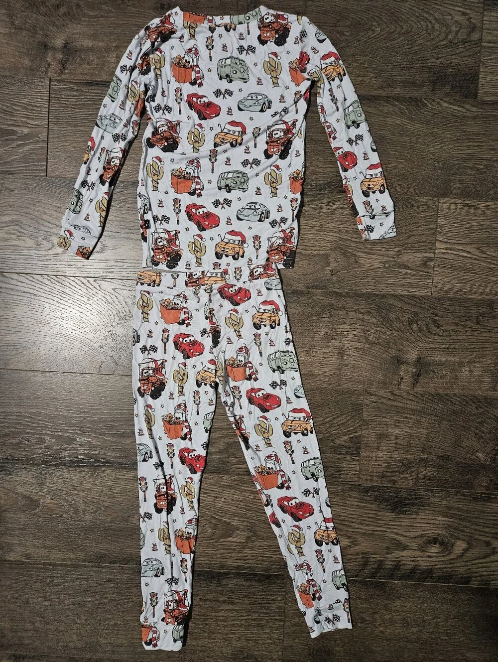 Blush Lotus Disney Pixar Cars Christmas 2 Piece Bamboo Pajama